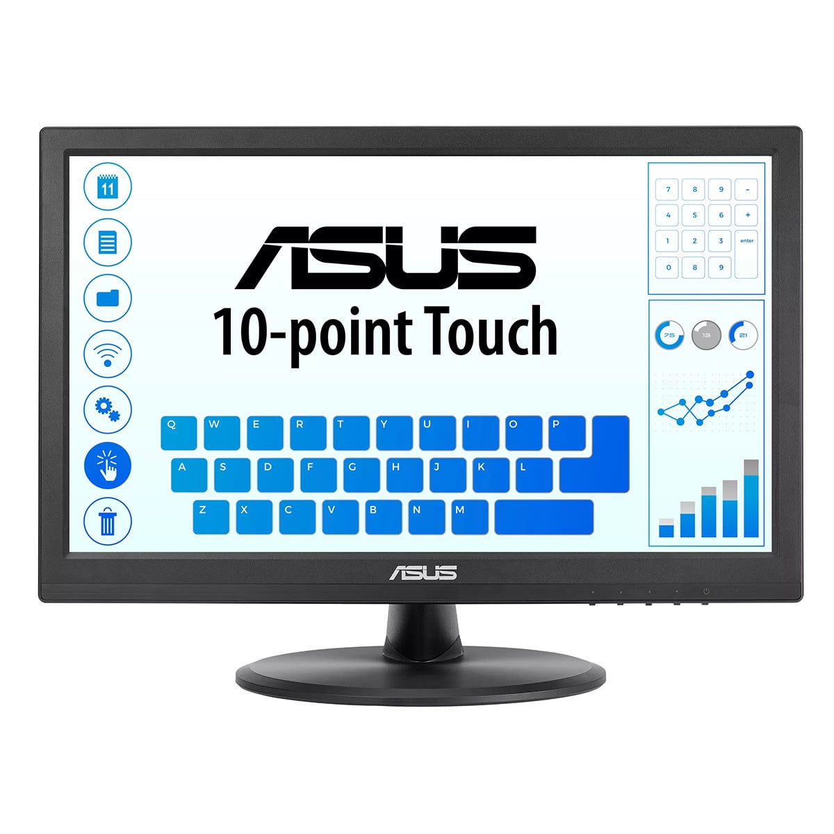 ASUS VT169HE 15.6" 16:9 Full HD Touchscreen IPS LED Monitor, Black