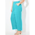 thumbnail image 4 of Catherines Women's Plus Size Anywear Pucker Cotton Wide Leg Pant, 4 of 6