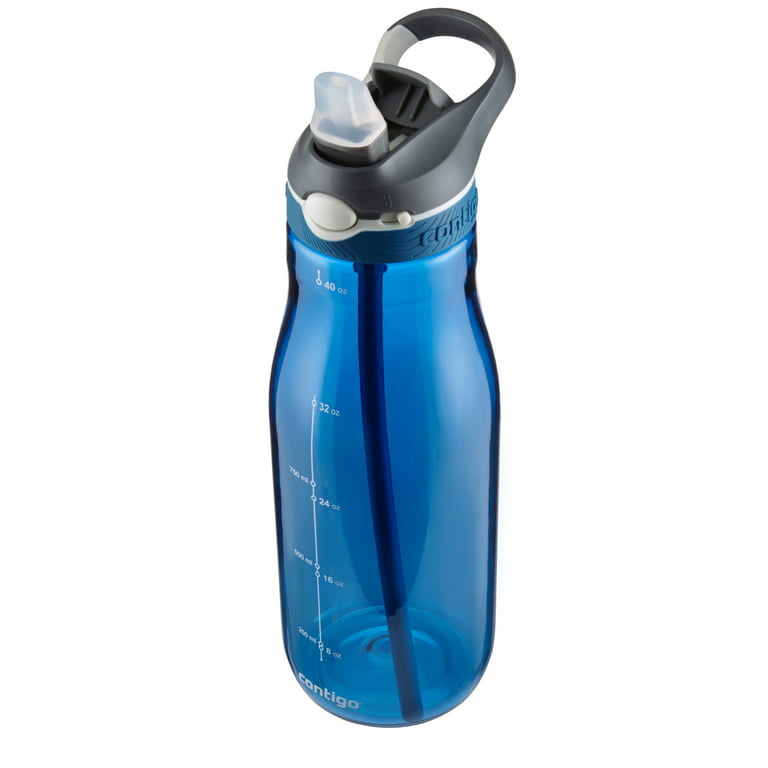 Contigo AUTOSPOUT 24oz Plastic Water Bottle with Flip Straw Opaque Green