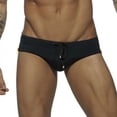 thumbnail image 5 of Bovxnpu Men's Swim Briefs Mens Solid Quickly Dry Zipper Drawstring Low Waist Men's Swimwear (Men's or Men's Big & Tall), 5 of 7