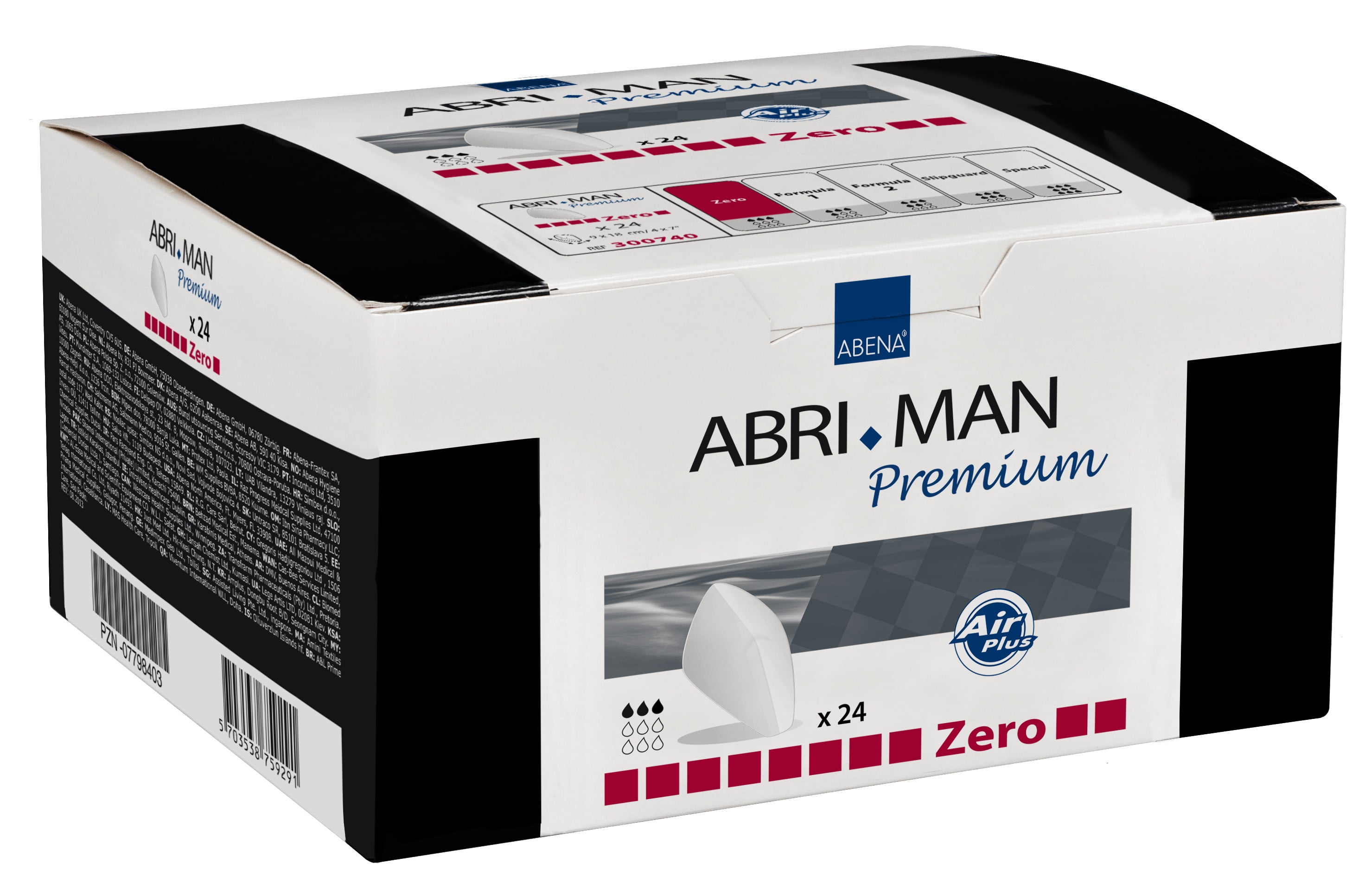 Abena AbriMan Male Pouch Incontinence Pads, Multiple Sizes Available