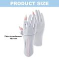 thumbnail image 2 of Hukapapa 1 par de guantes de protección solar de verano para mujer que conducen a caballo pantalla táctil de seda de hielo anti-UV antideslizante alargada, gris claro,, 2 of 5