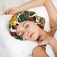 thumbnail image 6 of Rateoe Retro Floral Butterfly Pattern Silk Satin Hair Bonnet for Sleeping, Adjustable Sleep Cap Turban for Women , Curly Straight Hair Long Large Braid, 6 of 6