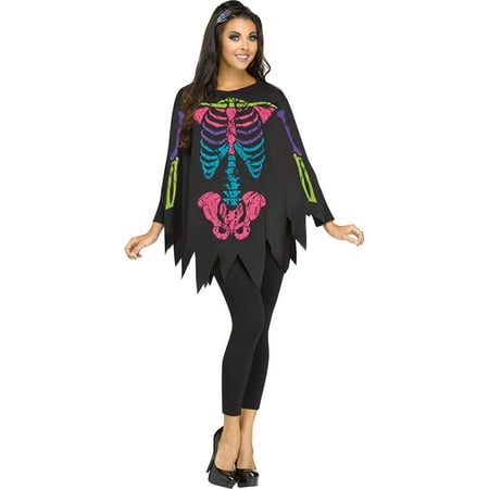 Morris Costumes Womens New Halloween Skeleton Quick Costume One Size, Style FW90355C