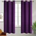 thumbnail image 2 of Blackout Curtains for Bedroom - Grommet Thermal Insulated Room Darkening Curtains for Living Room, Set of 2 Panels, 2 of 8