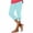 Mint Green2, variant on LIaqionyy Capris Leggings for Women Workout Running Yoga Legging Elastic High Waist Causal Capri Pants