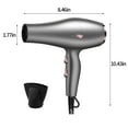 thumbnail image 3 of Gnmfd Hair Dryer with Diffuser Travel Hairdryer Fast Drying Ionic Conditioning Volume Styling Nozzle Straight Curly Hair Safe Temperature Control Portable Home Travel Salon Use, 3 of 8