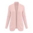 thumbnail image 7 of Edvintorg Womens Sweaters Cardigan Open Front Casual Knit Cardigans Long Sleeve Loose Cardigan with Pocket Woman Clothes Pink S-2XL, 7 of 7