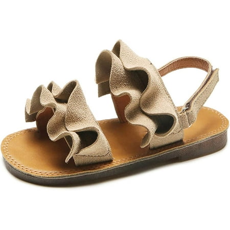 

Sandals for Toddler Girls Beach Baby Toddler Children Sandals Strap Shoes Crossed Boys Leather Girls Girl s Shoes