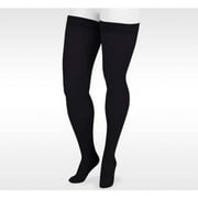 Juzo 3511 Dynamic(Varin) Soft Closed Toe Thigh Highs w/Sili Dot Band- 20-30 mmHg Reg Black IV
