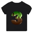 thumbnail image 5 of Camiseta con estampado de juego Mc para niños de 2 a 14 años, divertida camiseta de dibujos animados con números de cumpleaños, regalo para bebés, camisetas de algodón para niñas, 5 of 5