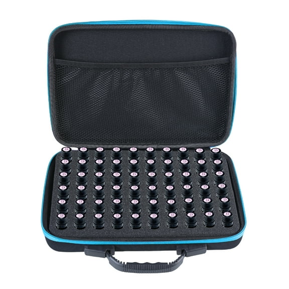 Essential Oil Carrying Case With 60 Girds For 5-10ML Bottles Sturdy Storage Organized Perfect For Women and Girls