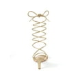 thumbnail image 2 of BLISSFUL STEP Women's Strappy Strap Lace Up Kitten Heel Sandals Gold 11, 2 of 8