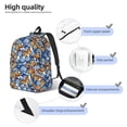 thumbnail image 4 of Lsque Colorful Butterfly1 Pattern Canvas Daypack, Durable Backpack, High-quality Versatile Backpack,Vintage Compact Backpack-Small, 4 of 6