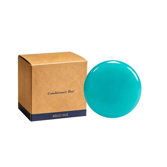 Blueberry Conditioner Bar, Solid Nourishing Hair Care For Soft Hair, Travel Friendly, 2.1 Oz