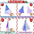 thumbnail image 5 of Merry Christmas Iridescent Xmas Tree Ornament Table Decoration Holiday Party Decoration, 5 of 9