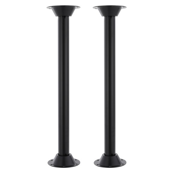ToppiJoy 2 Pack 29in RV Table Legs, Aluminum Alloy Rv Table Leg Base Mount Heavy-Duty Camper Tables Base Mount Replacements Black