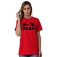 thumbnail image 4 of Book Club Nerd Nerdy Geeky Hipster Women's Plus Size Graphic Tee Brisco Brands 2X, 4 of 5