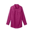 thumbnail image 6 of Woman Within Plus Size Utility Button Down Shirt, 6 of 6