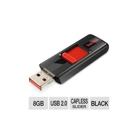 SanDisk Cruzer 8GB USB Flash Drive - USB 2.0, 8 GB - SDCZ36-008G-B35