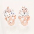 thumbnail image 1 of Stunning Skull Shaped Stud Earrings - Full of Shiny Rhinestones, Gothic Punk Style, Hypoallergenic Alloy Jewelry for Sensitive Ears, Personality Ear Decor, Perfect for Halloween, Costume Parties, and, 1 of 5