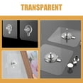 thumbnail image 2 of GAXIRE 30 Pcs Self-Adhesive Picture Hooks Damage-Free Wall Hangers Transparent Steel for Home Office School Decor, 2 of 7