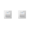 thumbnail image 2 of Ounissouiy Interruptor de lámpara de panel de luz Suministros para el hogar Accesorios para el hogar Hotel Instalación práctica Accesorios Plata/Multicontrol 2piezas, 2 of 6