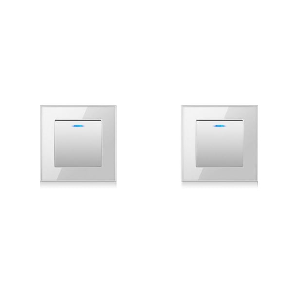 Ounissouiy Panel de luz Interruptor de lámpara Suministros para el hogar Accesorios para el hogar Interruptores de presión Controlador de Type1 NO1