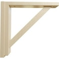 thumbnail image 3 of Ekena Millwork 2 1/2"W x 12 3/4"D x 12 1/4"H Traditional Shelf Bracket, Rubberwood (2-Pack), 3 of 4