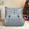 thumbnail image 7 of Bean Bag Chair for Adults with Lumbar support pillow Memory Foam Giant Bean Bag Sofa with Corduroy Material Lazy Sofa for Living Room Bedroom Dorm Office, Grey, 7 of 7