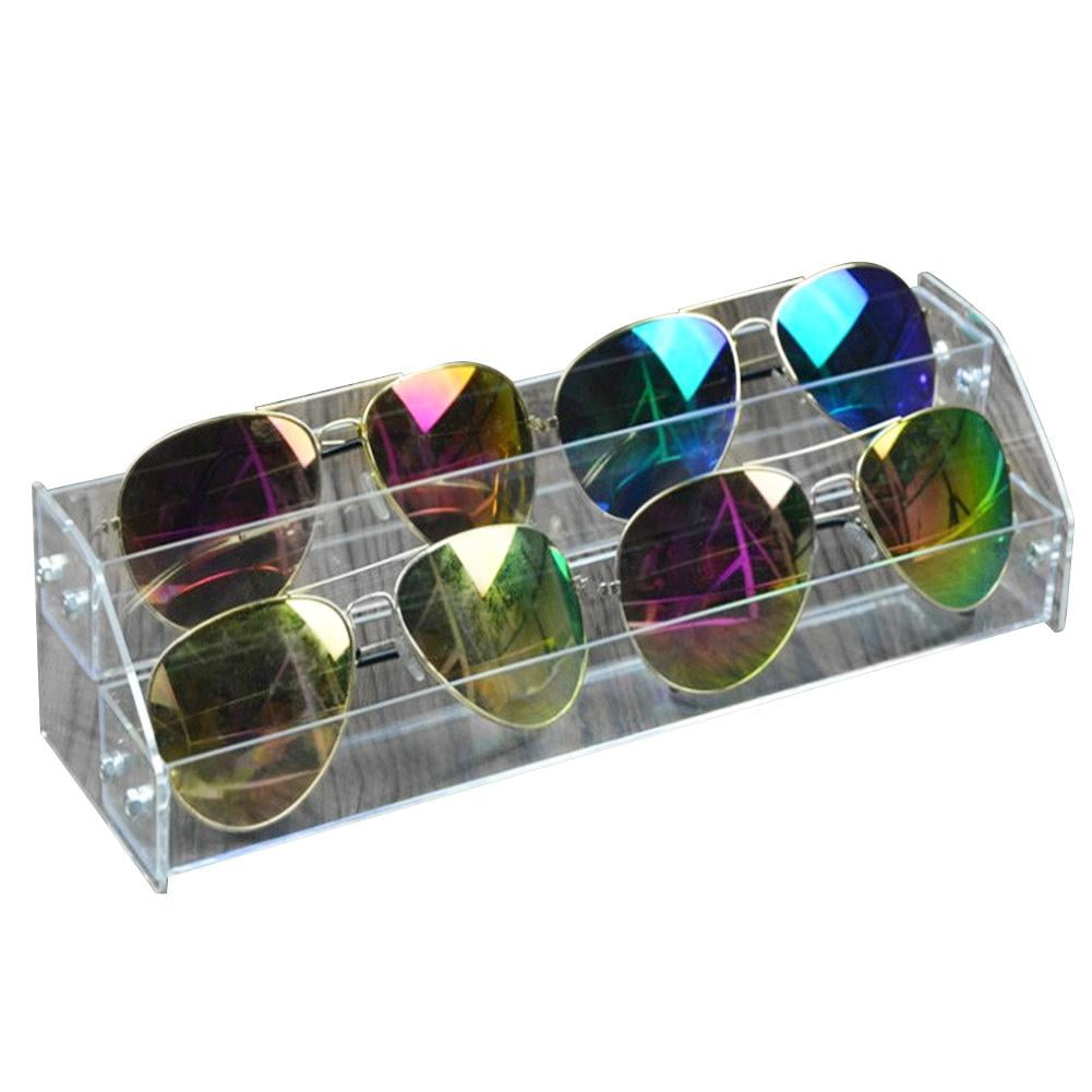 Mgaxyff Acrylic Sunglasses Organizer Multilayer Display Case Tabletop