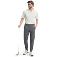 thumbnail image 2 of MASKERT Men's Golf Jogger Pants- Lightweight with 3 Pockets Slim Fit Soft Stretchy Tapered Work Casual Sports Pants Suitable for Various Occasions, 2 of 6