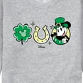 thumbnail image 3 of Disney - Mickey St Patricks Icons - Men's Crew Neck Fleece Pullover, 3 of 5