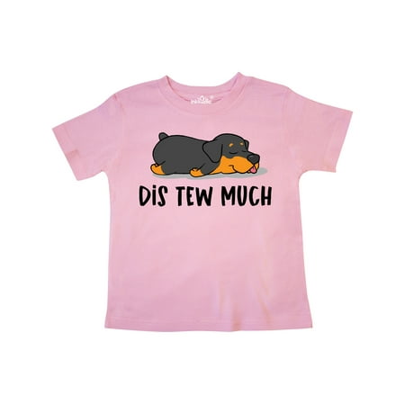 

Inktastic Napping Dis Tew Much Rottweiler Gift Toddler Boy or Toddler Girl T-Shirt
