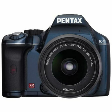 Pentax K-x 12.4 Megapixel Digital SLR Camera with Lens, 0.71", 2.17", Navy Blue