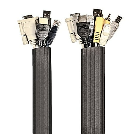 UT Wire UTW-FCW12-BK 12-Feet Flexi Cable Wrap Black