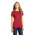 thumbnail image 4 of District Made Ladies Perfect Weight Crew Tee-S (Classic Red), 4 of 6