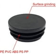 thumbnail image 4 of Round Black Plastic Plug End Caps for Tubing 4 Pack 2 Inch OD Heavy Duty Furniture Tube Inserts, 4 of 7