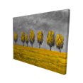 thumbnail image 1 of Arbres Jaunes dans un Champ - Toile 16"x20 Pouces - Impression à la Demande, 1 of 1