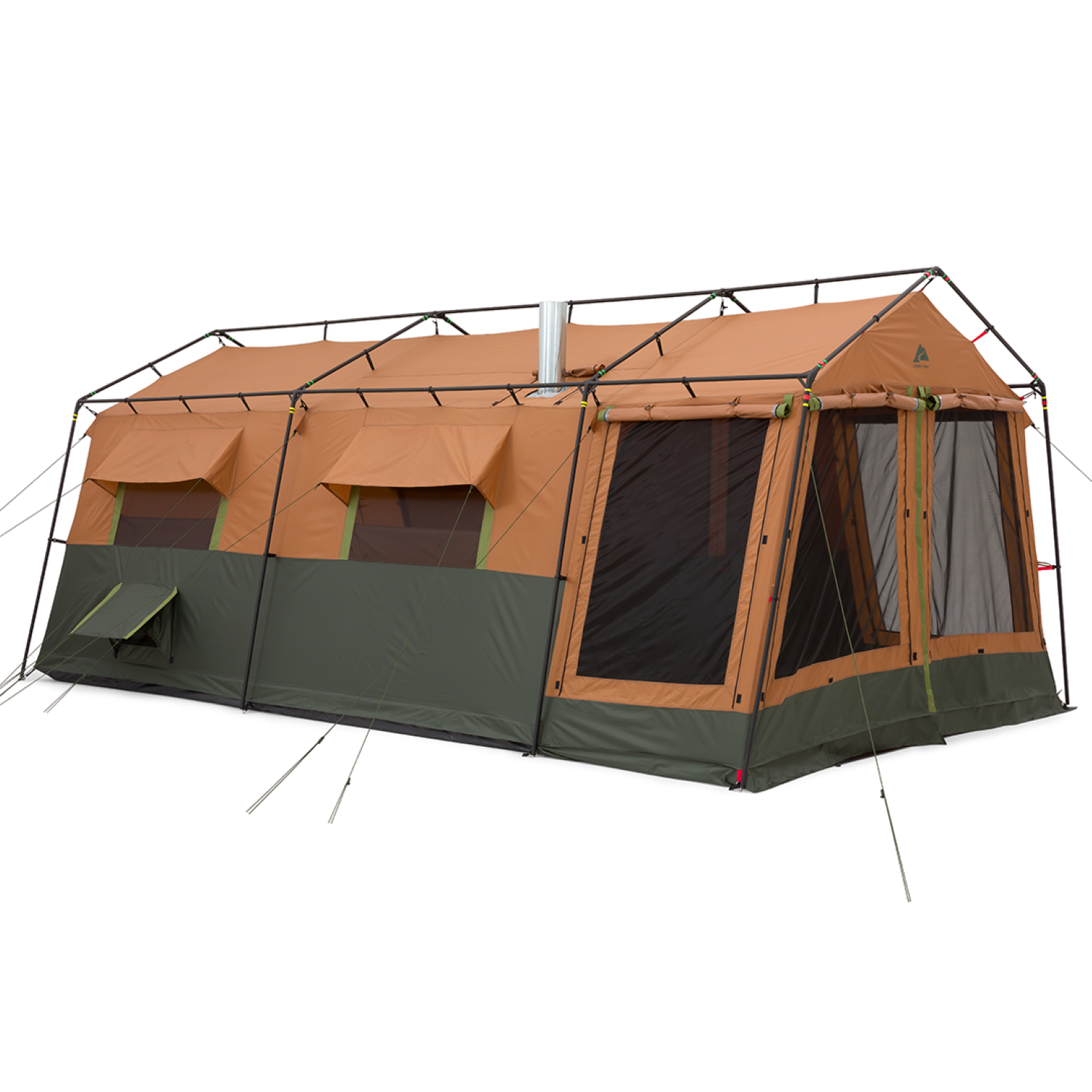 Carpa Appalachian para 10 personas, 4 estaciones con salida para estufa 2