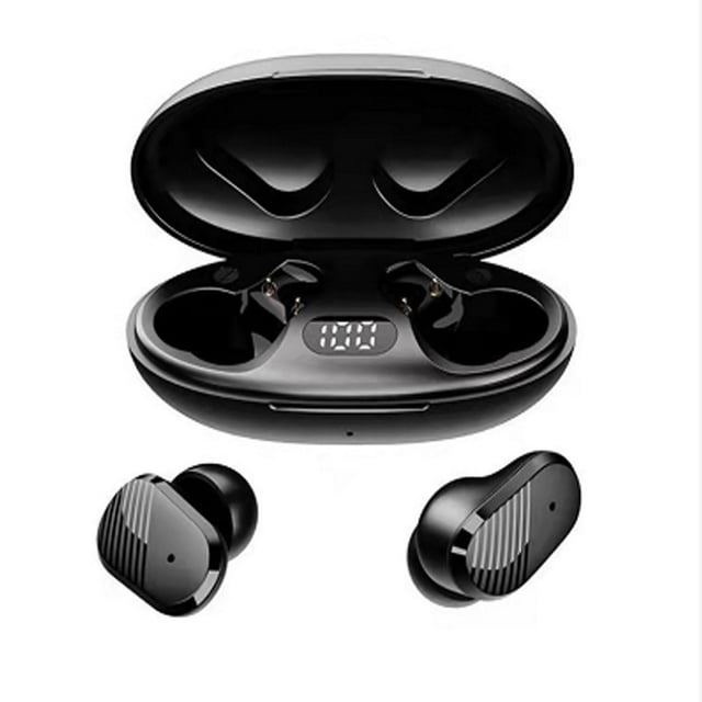 Auriculares inalámbricos Bluetooth con cancelación de ruido y pantalla LED
