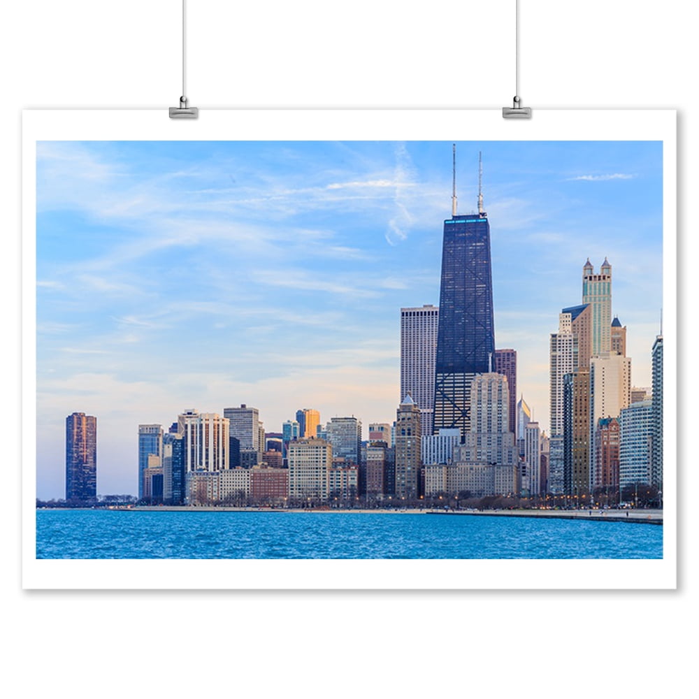 Chicago Downtown Skyline Photography A-90310 (9x12 Art Print, Wall