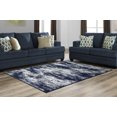 thumbnail image 2 of Garland Rug Ocala Polypropylene Navy/Silver Indoor Area Rug, 7' x 10', 2 of 6