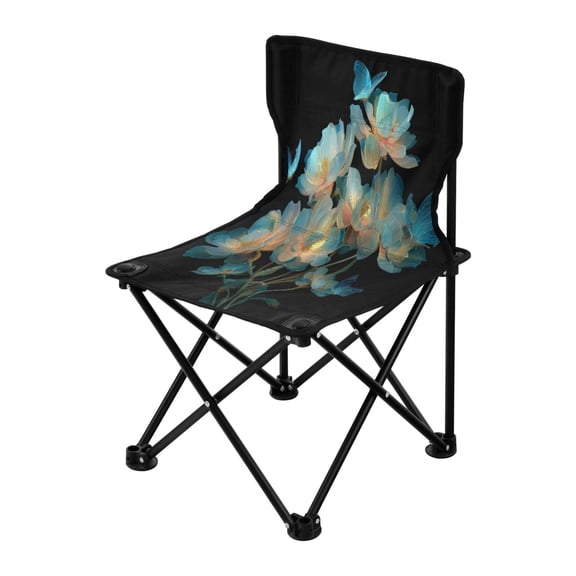 Outdoor Folding Chair 14.46x14.46x22.83 Inches, Camping Folding Chair Easy to Carry Ideal for Outdoor Picnics Camping Park Fishing Flowers