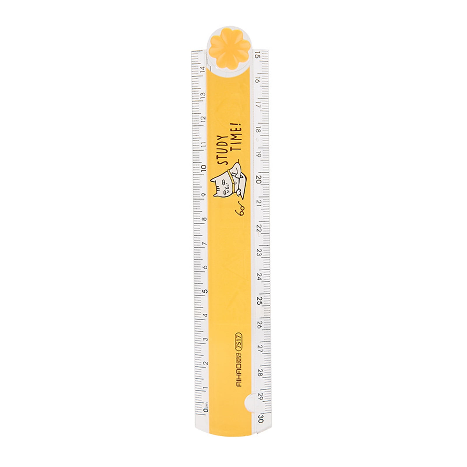 OIAGLH 6pcs 30cm Inches Centimeters Plastic Rulers Architects Translucent Smooth Home Students Straight Clear Coloor Random School