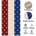 thumbnail image 2 of 4th of July Stars Dining Table Runner, Blue White Red Stripes Patriotic America Burlap Kitchen Decoration, American USA Indoor Outdoor Home Decor Party Supply 13.8 x 71 Inches, 2 of 6