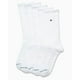 thumbnail image 4 of Calcetines redondos Tommy Hilfiger Performance Stretch, paquete de 5, blancos, 4 of 6