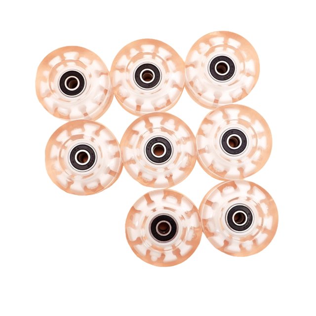 Sonducket Reemplazo de ruedas de patines de 8 piezas, componente modificado, accesorios de actualización universales, ruedas de patines, Ropa Deportiva, Zapatos Iluminación blanca