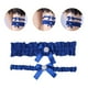 thumbnail image 4 of 1 set ligas de encaje ligas de novia Liga de encaje de boda Levantamientos Sexy Pierna Suministros (azul), 4 of 5