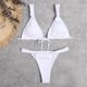 thumbnail image 4 of Bikini sexy de color sólido con cintura dividida para mujer a la moda Fridja nalpqowj57922, 4 of 5